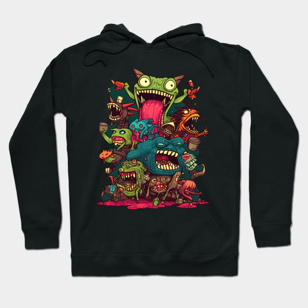 Little Monsters Series Hoodie by VISIONARTIST